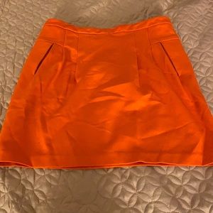 Mini Orange skirt, with pocket,  size medium